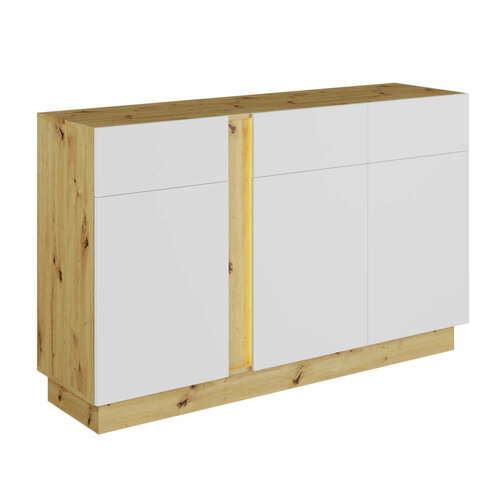 Комод НК-мебель MODO КД-2 Артизан/Белый матовый НК30989