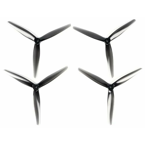 Пропеллеры HQ 7.5X3.7X3 3-лопастные Серый M5 2CW+2CCW