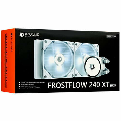 Водяное охлаждение Id-cooling FROSTFLOW-240-XT-SNOW, белый/белая подсветка — фото 19