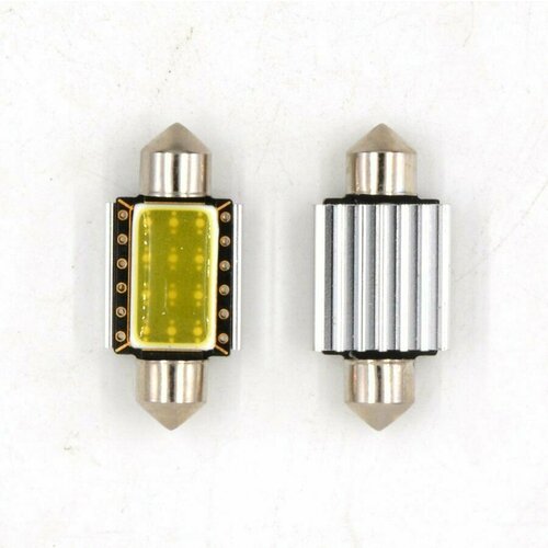 Светодиодная лампа COB. софит 36мм 12 вольт, с радиатором, 4 шт