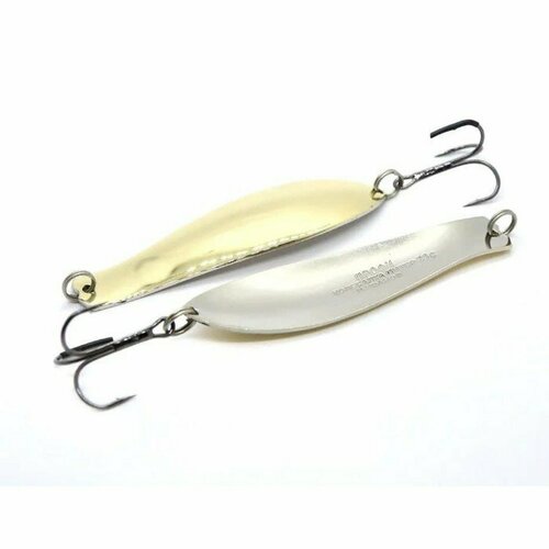 фото Блесна питерская колеблющаяся "профи", 9.5 см, цвет белый 23 г (комплект из 3 шт) колебалка - питер