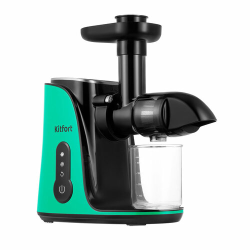 Шнековая соковыжималка Kitfort КТ-1141-2 черно-зеленый 599000₽