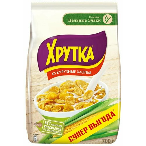 Хлопья Хрутка Кукурузные хрустящие 700г х 3шт