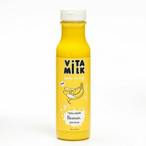 Гель для душа VitaMilk-шейк Банан, 350 мл (комплект из 6 шт)