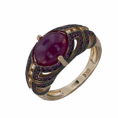 фото Кольцо aloris красное золото, 585 проба, рубин aloris jewelry