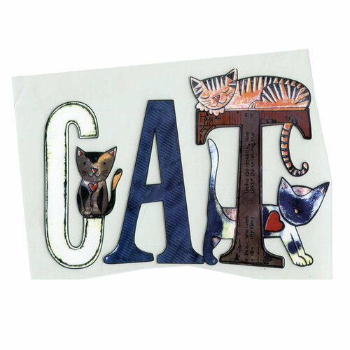 Термотрансфер на одежду надпись с рисунком Машина Айрис ALP-010 1618 см 243₽