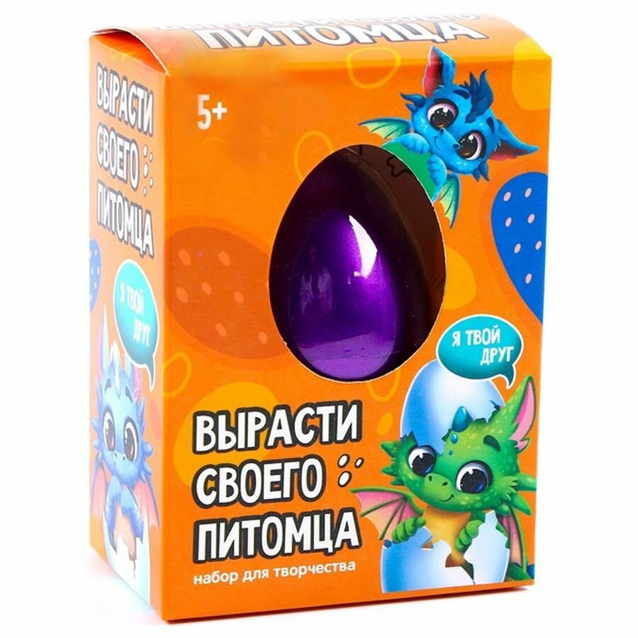 Набор для опытов растущая игрушка Дракон в яйце