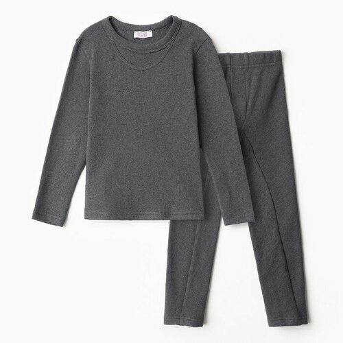 фото Комплект термобелья minaku, размер 122, серый