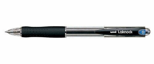 Шар. автомат. ручка Laknock SN-100, черный, 0.5 мм. 12 шт.