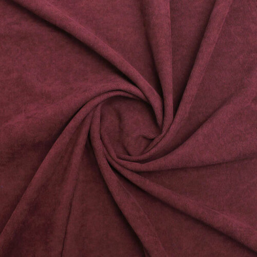 Ткань для шитья, вельвет бордовый, 100х140 см