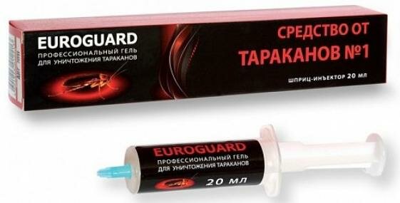 Eurogard Export Гель-шприц для уничтожения тараканов и муравьев 30 гр