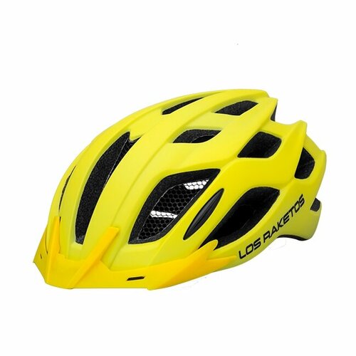 фото Los raketos велосипедный шлем speedy fluo yellow s-m (55-58) арт 47420