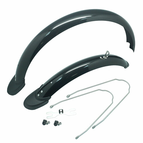 фото Китайские производители крылья пвх с одинарными стойками 50мм 700c чёр.