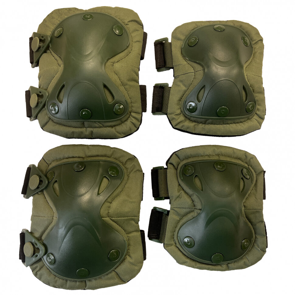 Наколенники и налокотники тактические (олива)