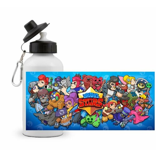 фото Спортивная бутылка бравл старс, brawl stars №5 с бойцами mewni-shop