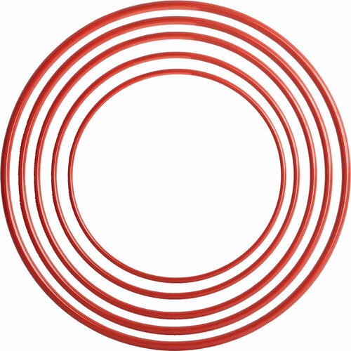 фото Обруч пластмассовый 70см (красный) no name