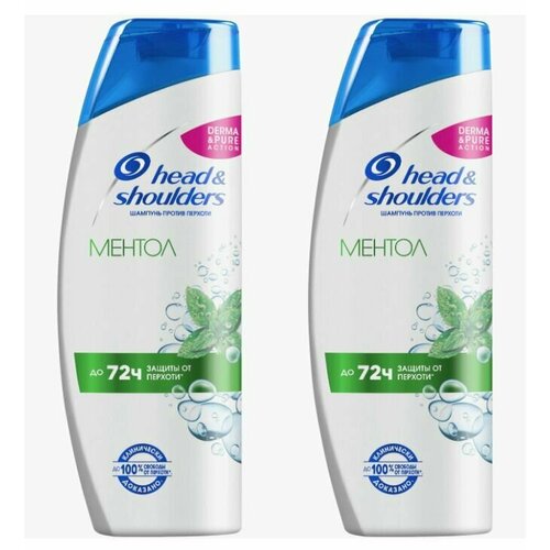 Head & Shoulders шампунь, Ментол 2 в 1, 200 мл, 2 уп