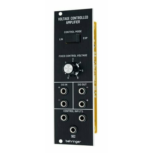 Модуль Eurorack Behringer 902 VOLTAGE CONTROLLED AMPLIFIER behringer filtamp module 1006 24 дб низкочастотный vcf и vca модуль для eurorack подлинное воспроизведение схемы серии 2500