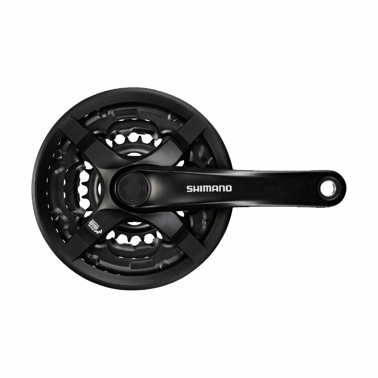 Система 3-42 Shimano TY501, 170мм, Кв, 42/34/24, с защитой, с болтами, черн.