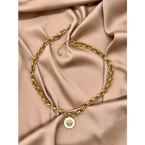 Чокер-цепь подвеска Лев бижутерия стильно модно ручная работа подарок