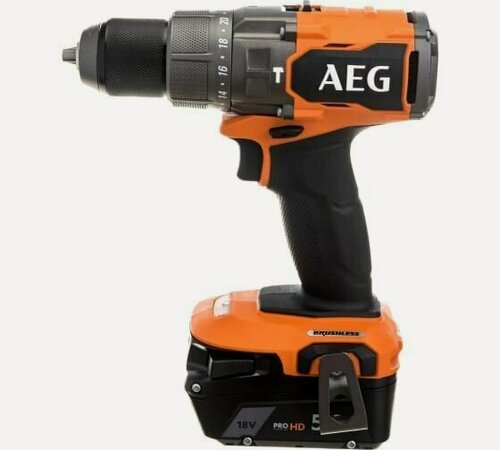 Изображение товара Бесщеточная аккумуляторная ударная дрель-шуруповерт AEG, BSB18C3BL-502C, 18В, 4935478939