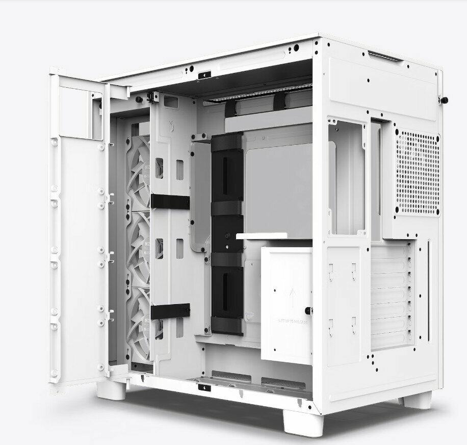 Компьютерный корпус NZXT H9 Flow Case, white — фото 1