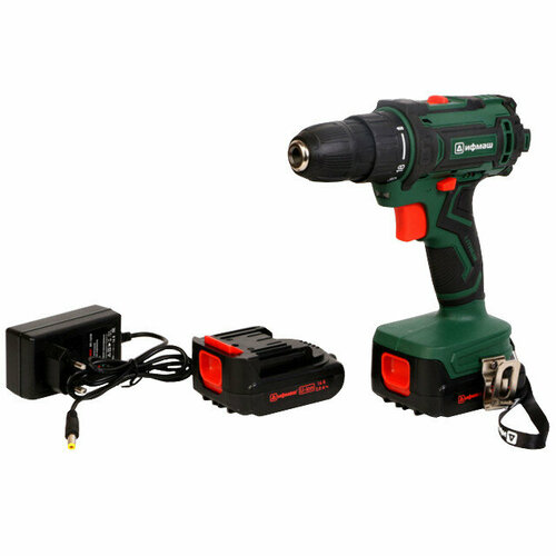 Дрель-шуруповерт аккумуляторный дифмаш ША-16-06 32Нм 16В Li-Ion 2Ач 2АКБ 769000₽