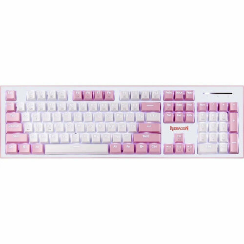 Механическая клавиатура Hades Розовая тихая 104 клавиши Redragon 730000₽