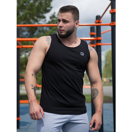 фото Майка спортивная crosssport, размер 48, чёрный