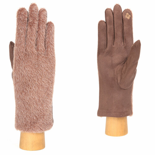 фото Перчатки fabretti, размер 7, бежевый