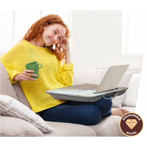 Поднос сервировочный на подушке для посудыдля кухнидля завтракадля ноутбукаподставкадержатель 35455 см MARMITON 1200₽