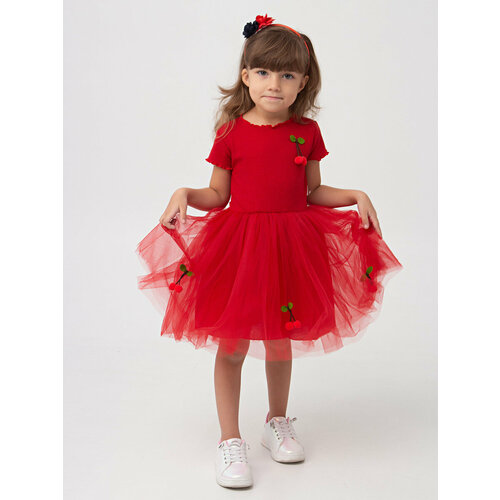 фото Платье, размер 104, красный без бренда