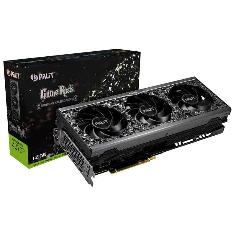 Видеокарта Palit RTX4070Ti GAMEROCK 12288 МБ, RET (ned407t019k9-1045g) - фото №9