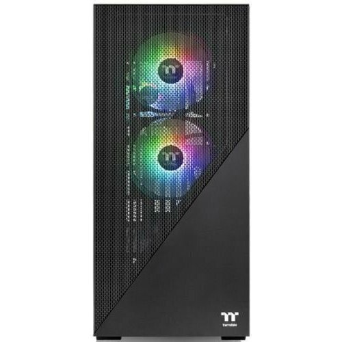 Корпус eATX Thermaltake Divider 370 TG ARGB CA-1S4-00M1WN-00 черный, без БП, боковая панель из закаленного стекла, 2*USB 3.0, audio корпус thermaltake h350 tg rgb [ca 1r9 00m1wn 00]