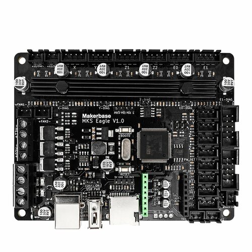 Плата управления Makerbase Eagle с драйверами TMC2209. Материнская плата MKS Eagle. free shipping usb spi flash high speed programmer ch2015 6x8 qfn8 wson8 dfn8 adapter 24 93 25 spi flash eeprom programmer