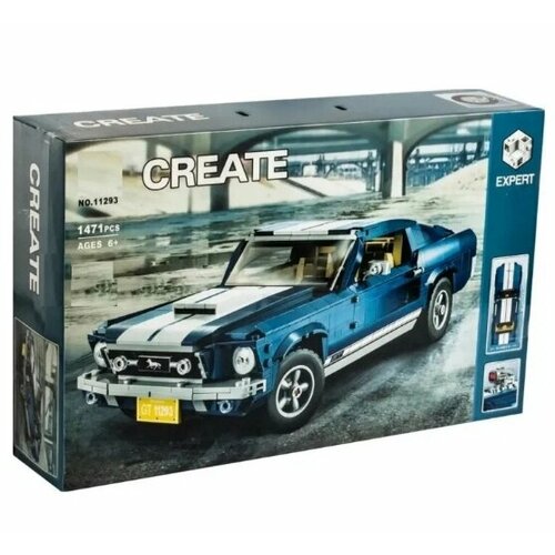 Конструктор Ford Mustang 1967 года GT500 / 0265 конструктор lego форд мустанг creator expert 10265