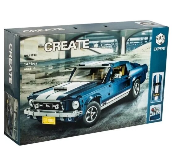 Конструктор Ford Mustang 1967 года GT500 / 1471 деталь