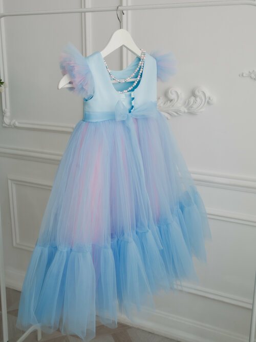 Платье, размер 104-110, голубой