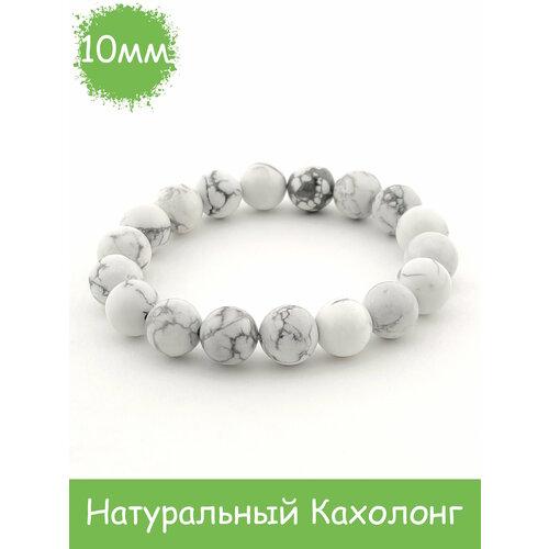 Браслет RockStore, кахолонг, размер 18 см, размер L, белый