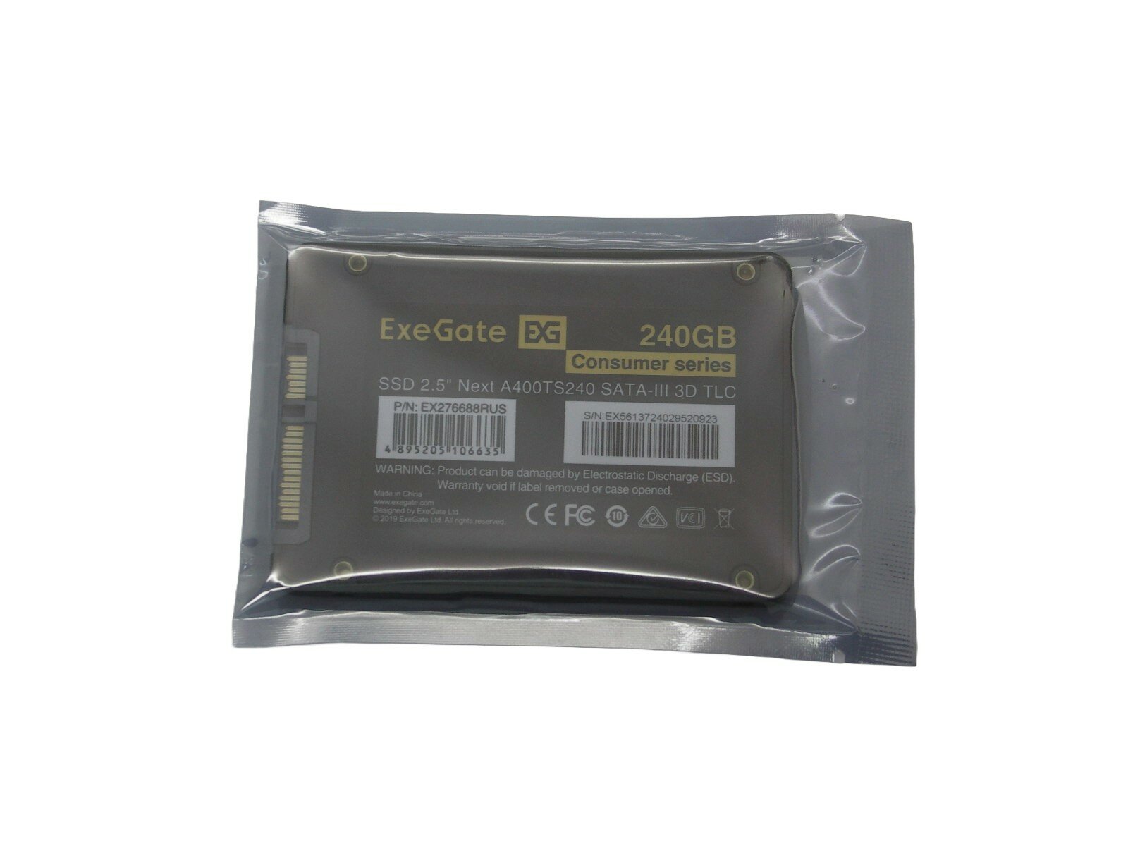 Накопитель SSD ExeGate A400Next 240GB (EX276688RUS) - фото №13