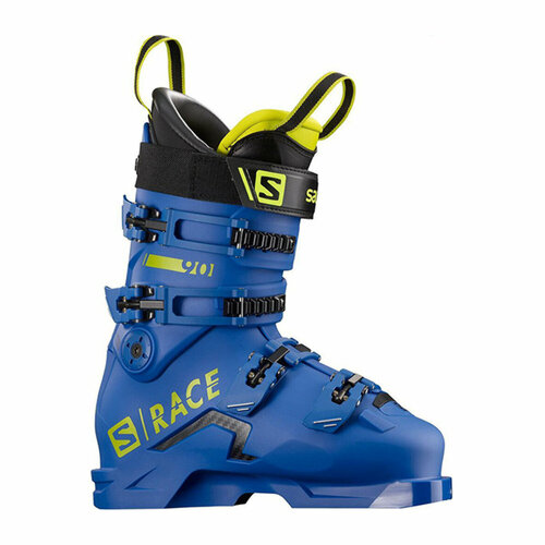 горнолыжные ботинки salomon s race 70 р 5 23 5см синий Горнолыжные ботинки Salomon S/Race 90 Race Blue/ Acid Green 20/21