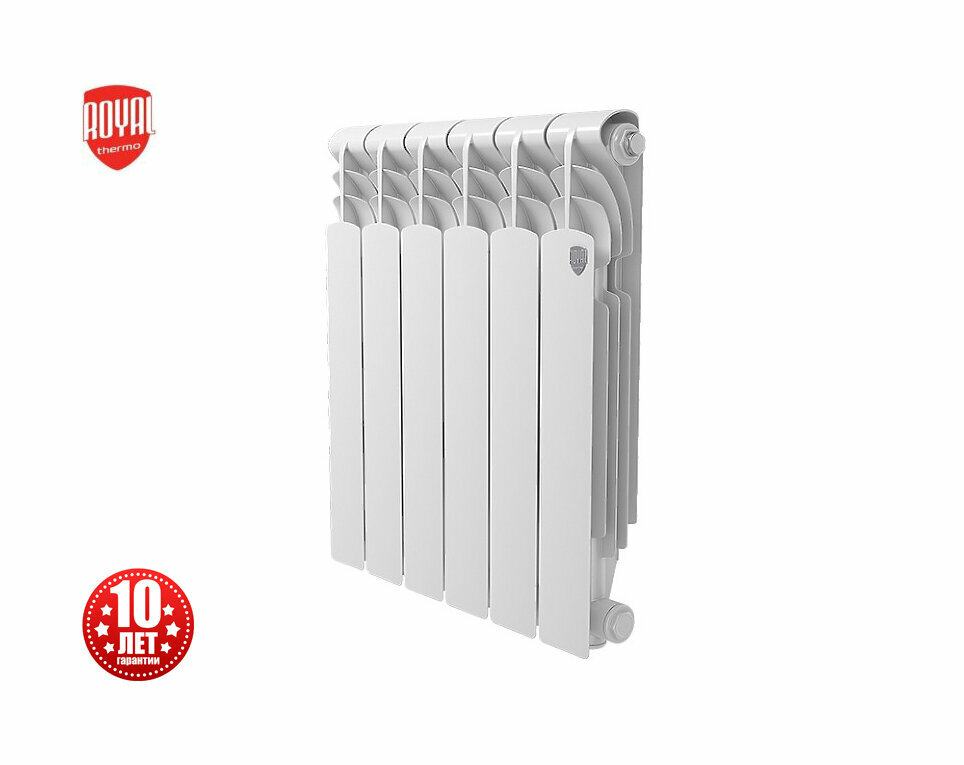 Радиатор секционный алюминиевый Royal Thermo Revolution 500 2.0 - 6 секц.