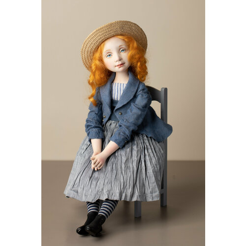 фото Авторская кукла ручной работы "машенька" , интерьерная кукольная коллекция натальи кондратовой
