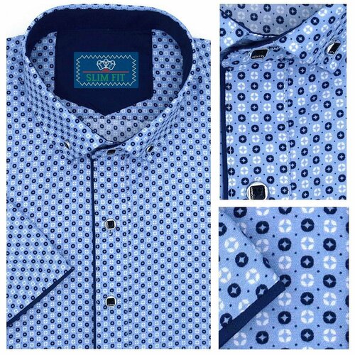 Рубашка DINO SESSUN, размер L, голубой