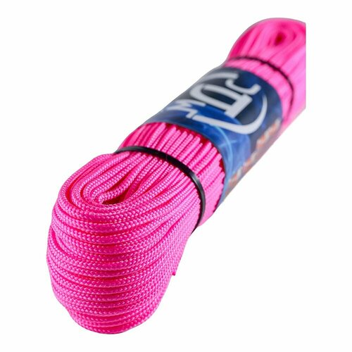 Шнур полипропиленовый неоновый плетеный 3 мм 16-прядный 50 м