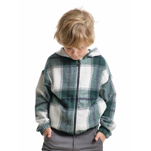 фото Толстовка mini maxi, размер 134, зеленый