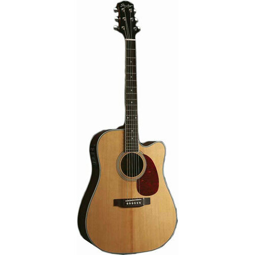 Acoustic guitar Peerless PD-55CE - Cutaway dreadnought acoustic guitar with laminated rosewood body, mahogany neck and rosewood fretboard. Built-in Fishman Prefix Plus-T pickup system.