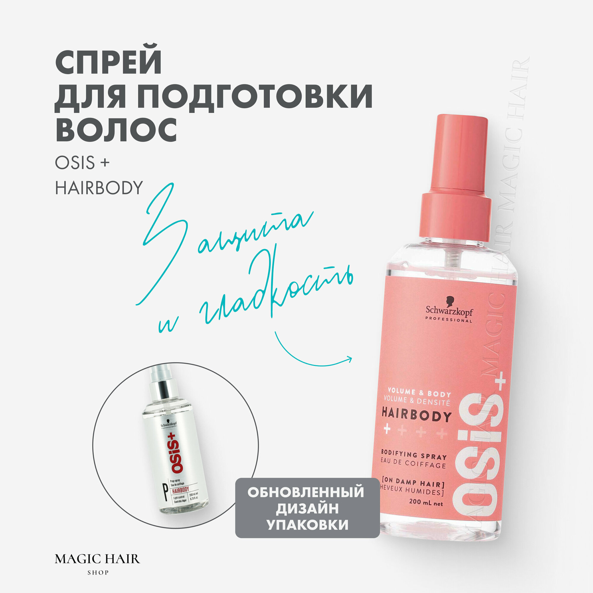 Профессиональный спрей для укладки волос OSiS+ HairBody