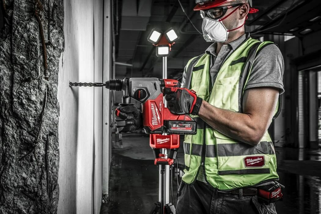 Аккумуляторный перфоратор Milwaukee M18 FHX-0X , 2.5 Дж, 4800 уд/мин, без АКБ и ЗУ, в кейсе - фото №5