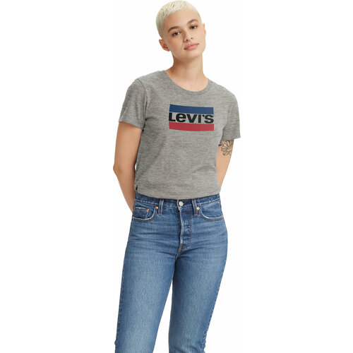 фото Футболка levi's, размер s, серый